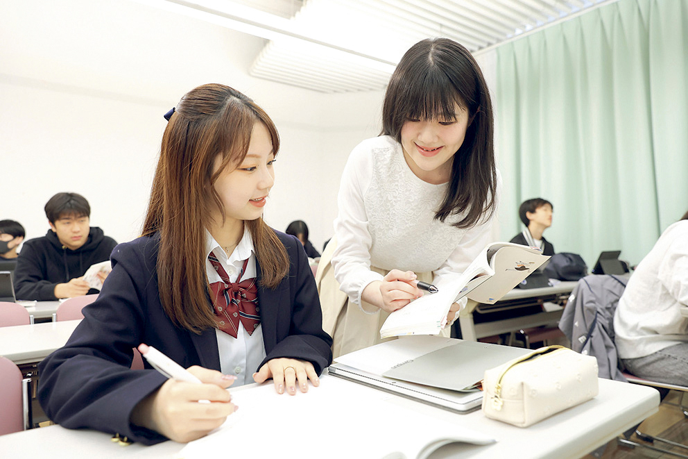個別指導で丁寧に指導します。