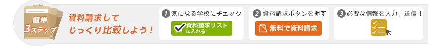 資料請求してじっくり比較しょう！