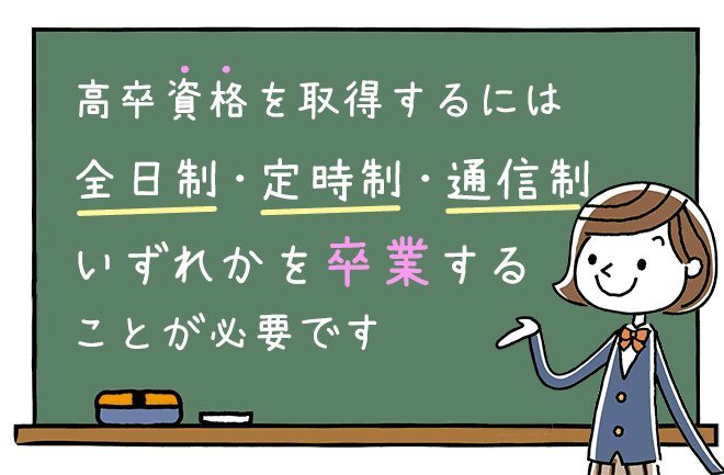 高卒資格を取得するには