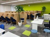 自習室は、1日中使えて快適
